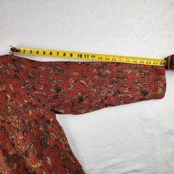 Vintage Tantrums Collection Embroidered Button Down Tapestry Jacket Size Large - Picture 13 of 13